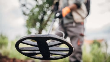 A group of metal detectorists discovered a treasure trove of coins in England.