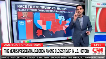 If Trump surpasses current polling by just one point, he will secure the White House, predicts CNN's data expert.