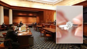 A court has ruled on the case of an alleged cheater who kept a $70,000 engagement ring in a challenge to state law.