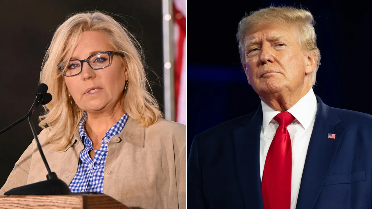 Liz Cheney is labeled a 'low IQ war hawk' by Trump following her support for Harris.