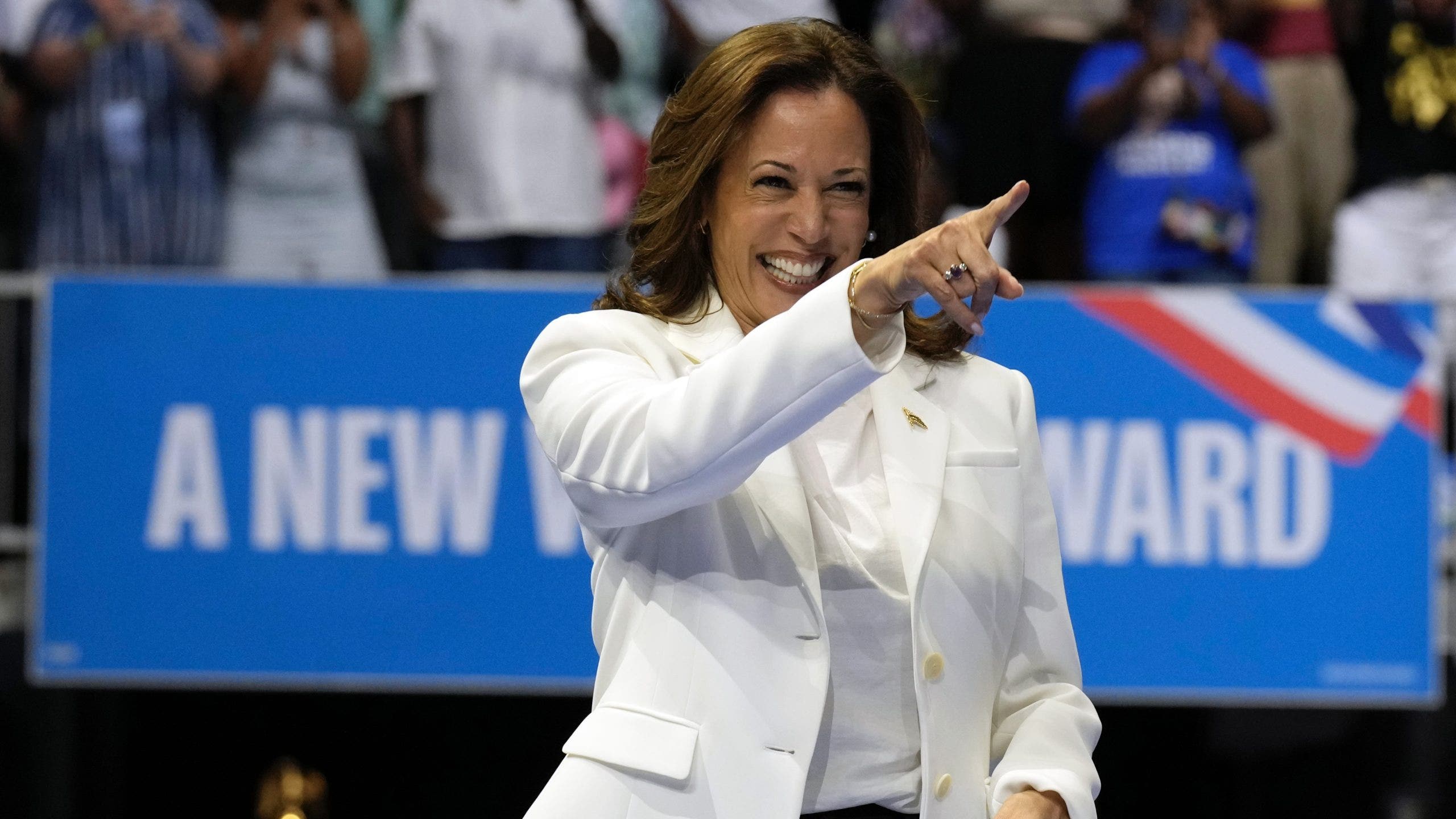 Top Democrats defend Harris' shifting policy positions, praising her leadership skills.