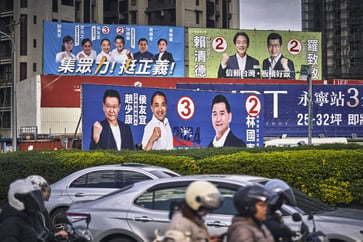 Taiwan faces a 'choice between war and peace' as it prepares to elect a new president amid rising tensions with China.