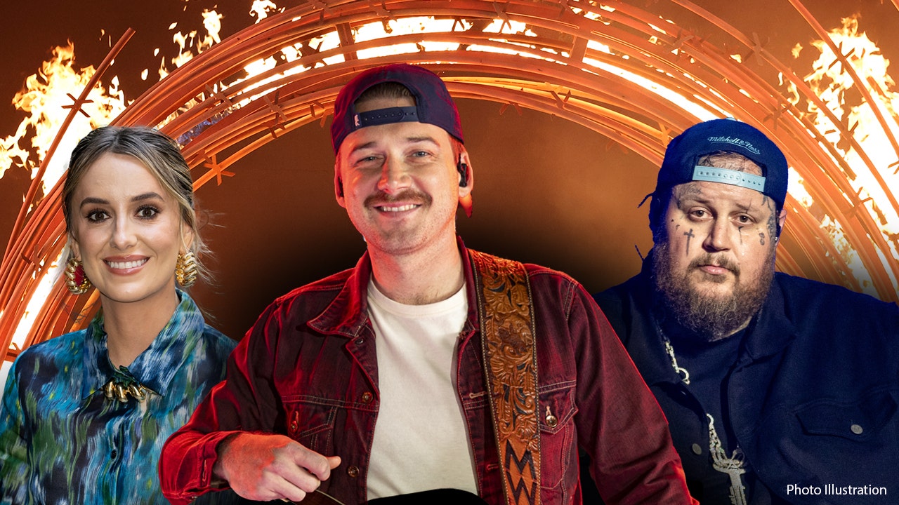 Jelly Roll, Lainey Wilson, and Morgan Wallen compete for the top country music award.