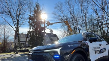 A man experiences a 'life-threatening electrical shock' while putting up Christmas lights.