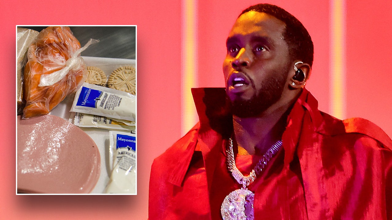 Diddy marks his 55th birthday in prison with a feast of breakfast cake and pasta.