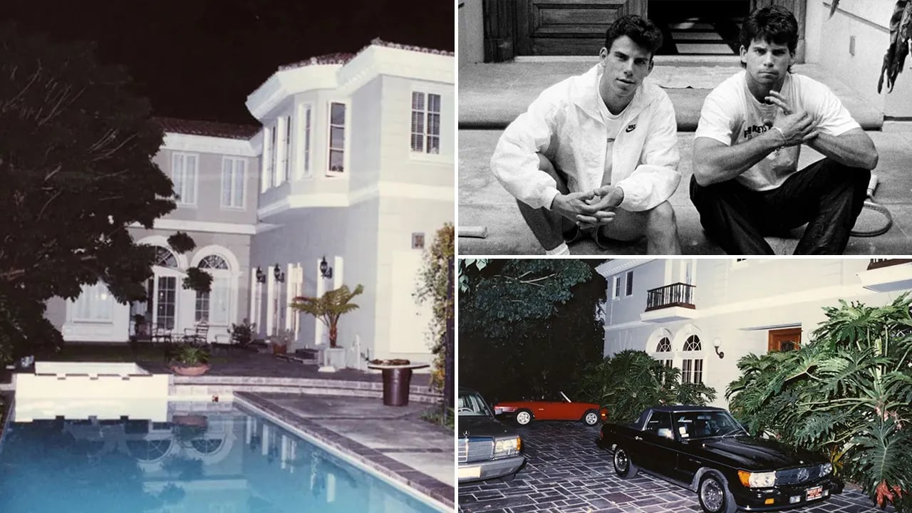 The former Beverly Hills mansion of the Menendez brothers, where they ...