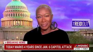 Trump's transition to power was the most violent in US history, according to Joy Reid.