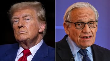 Trump responds to Harris' media campaign by criticizing Bob Woodward, Howard Stern, and her hurricane briefing.