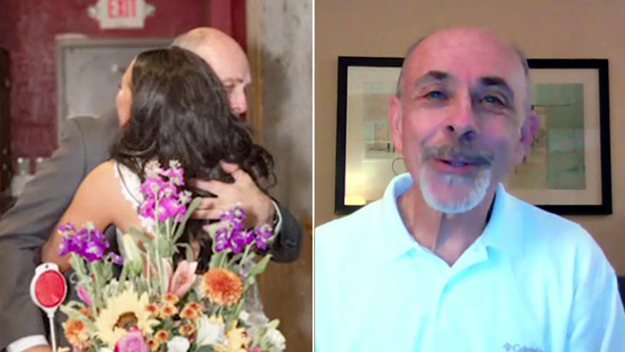 Dad walks 30 miles to escort daughter down the aisle: "Any dad would do the same."