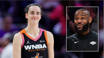 LeBron James responds to Caitlin Clark critics with a concise message after standout performance.