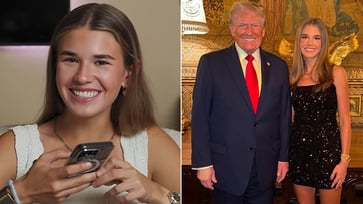 Kai Trump, 17, the granddaughter of former US President Donald Trump, has revealed her celebrity crush, saying, "I'm blushing."