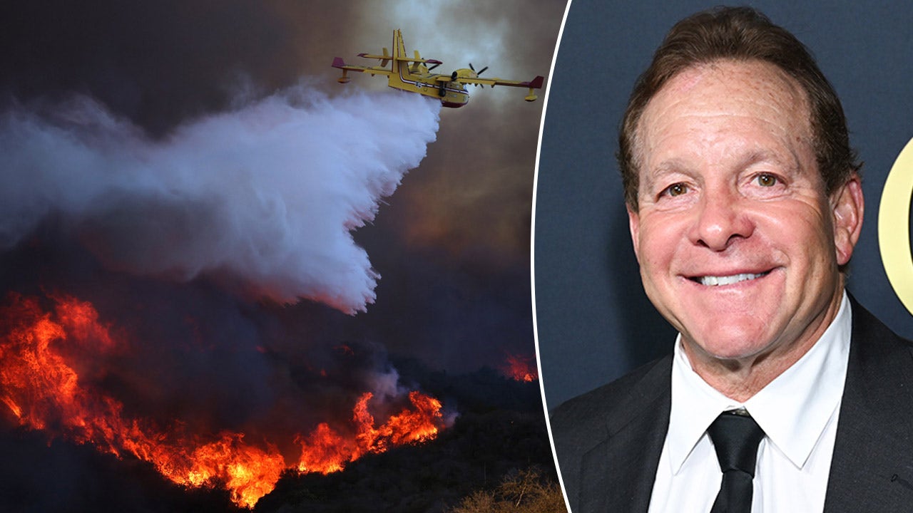 Steve Guttenberg assists Palisades firefighters during a blaze, saying, "It's a ghost town."