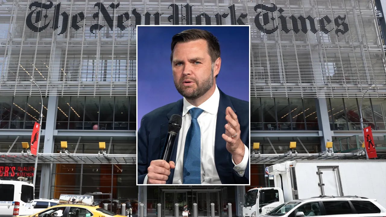 The New York Times should issue an apology for a column that was accused of inciting violence against JD Vance, who was labeled as a proponent of "blood-and-soil nationalism."