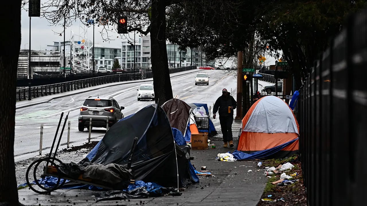 A person arrested under Portland's new homeless camping rules was not booked into jail.