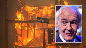 Senator warns of future atrocities as Trump is accused of being bought off by 'Big Oil' in the context of the LA fires.