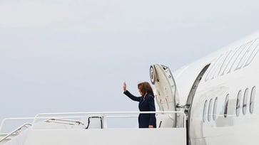 Kamala Harris is granting reporters exclusive access to her plane, but the conversations are off-the-record: Report