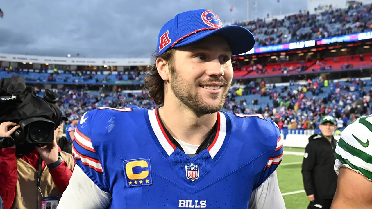 Josh Allen of the Bills joked that teams should steer clear of their offensive coordinator amidst rumors of head coaching interest.