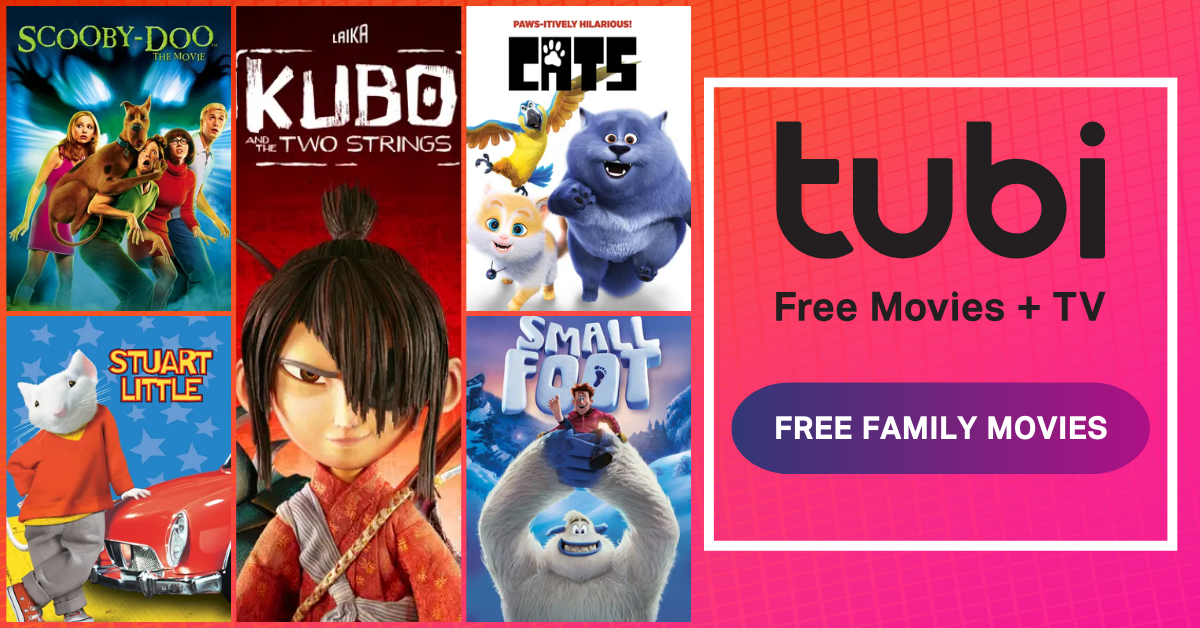 Tubi offers a selection of family-friendly movies that you can watch for free.