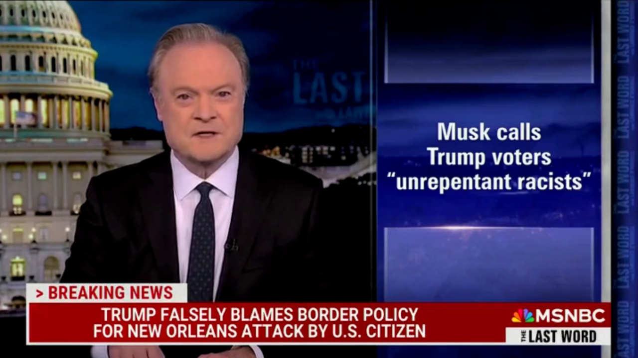 Lawrence O'Donnell of MSNBC asserts that US military personnel pose a greater danger than illegal immigrants.