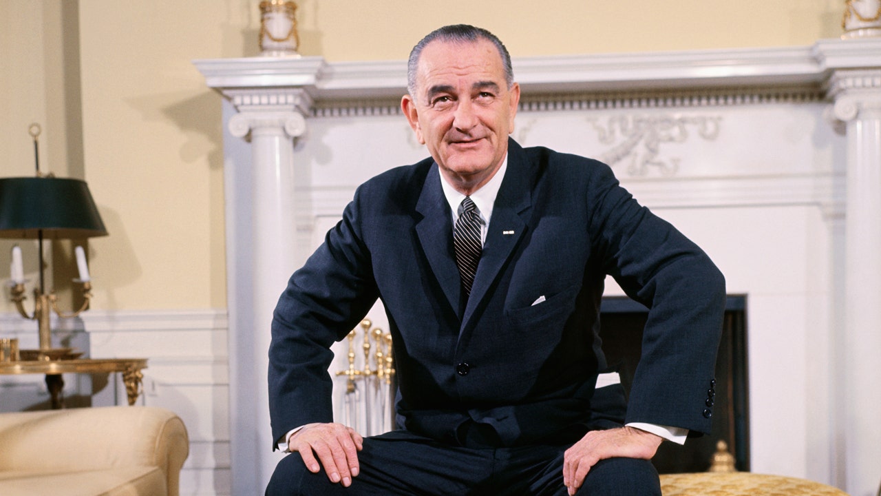 In 1963, Lyndon B Johnson assumed the presidency upon the assassination of John F. Kennedy.