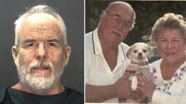 The California nudist community is tense after a "terrible" double murder; the neighbor was apprehended.