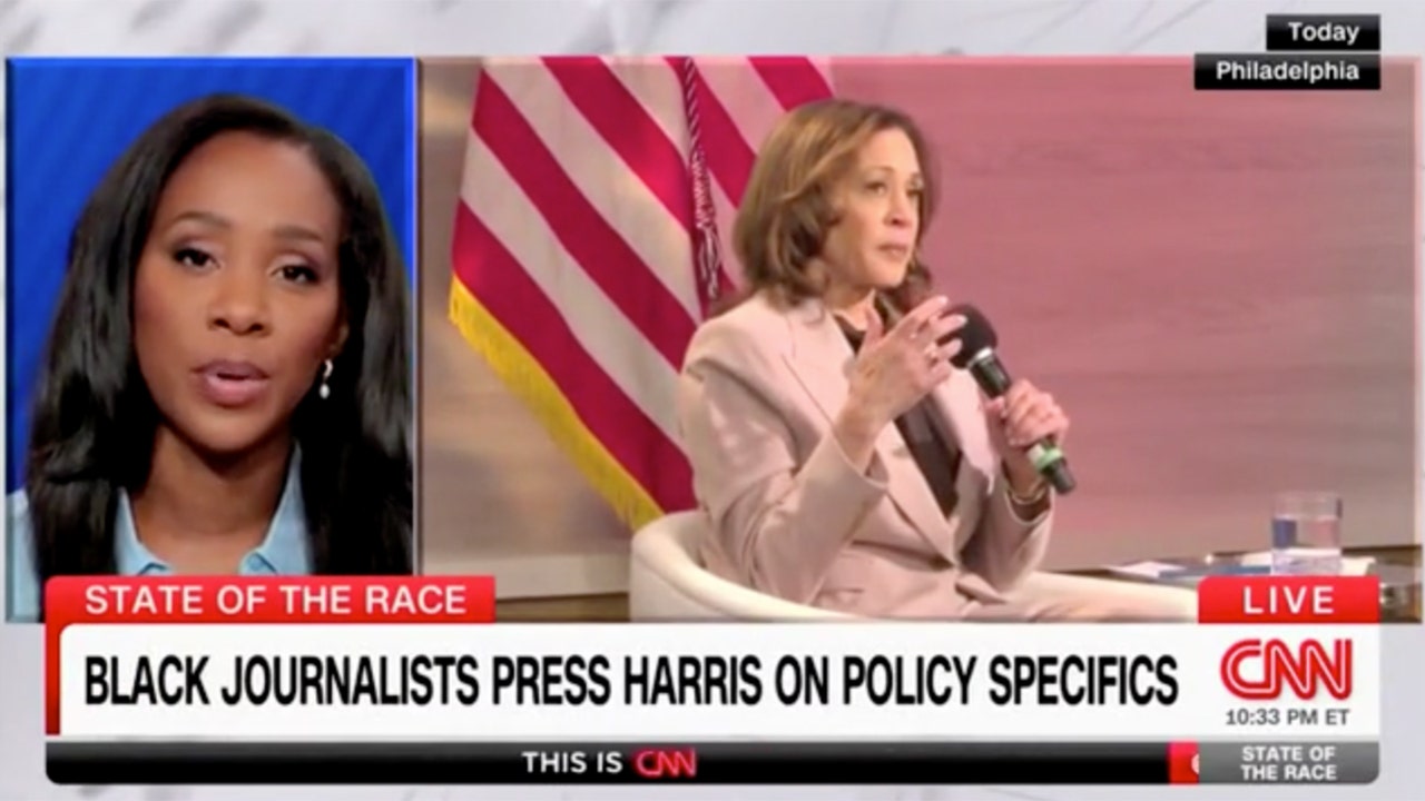 CNN host Abby Phillip criticized Kamala Harris' interview with Black journalists for lacking specifics.