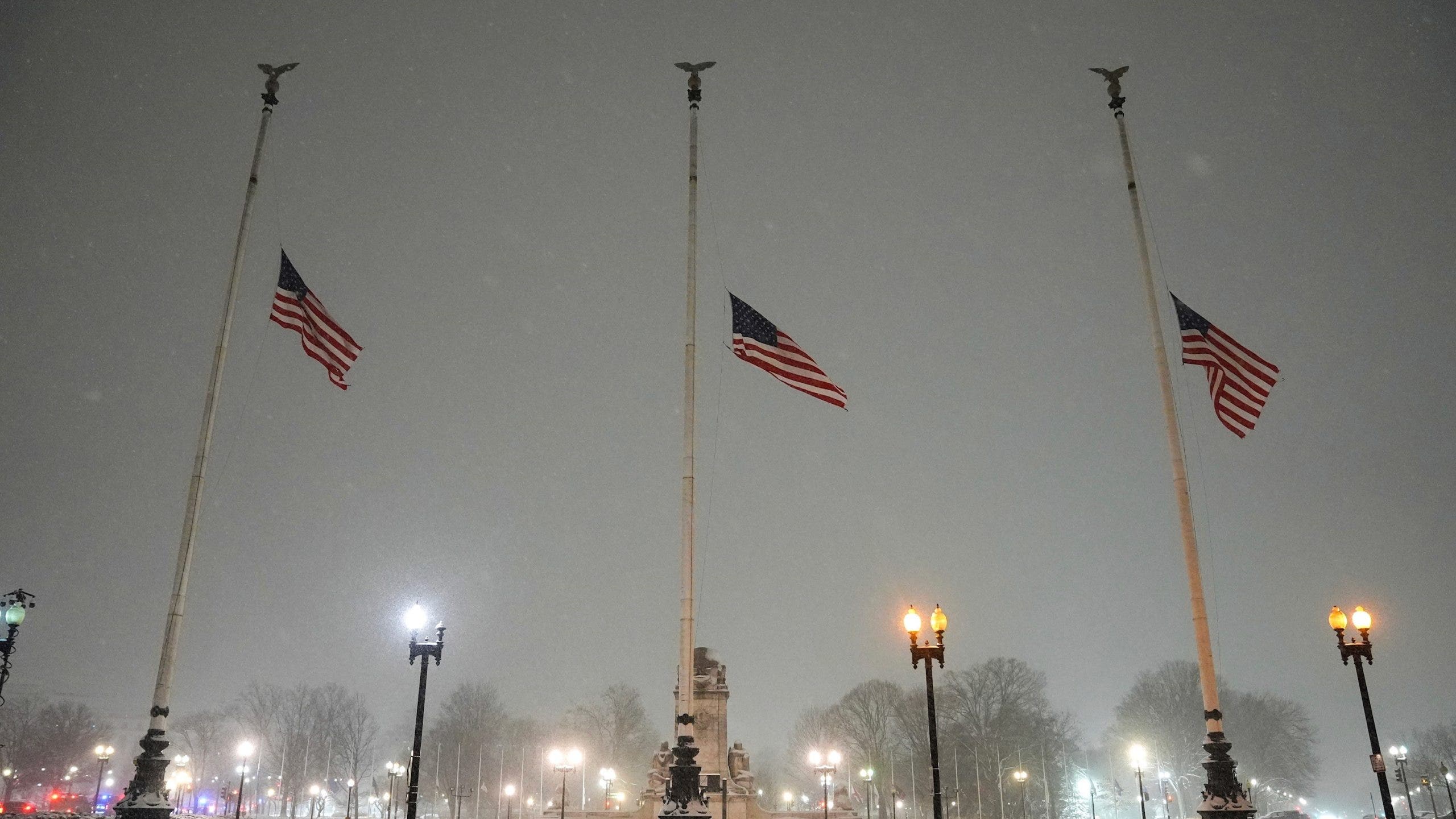 Despite Carter's one-month order, Abbott orders flags at full-staff for Trump's inauguration.