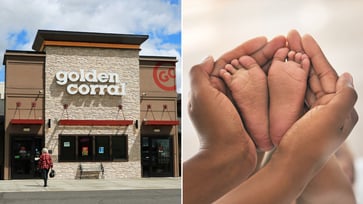 In Arkansas, a woman gave birth to a baby at a Golden Corral restaurant and named the child after the establishment.