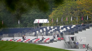 The Solheim Cup commences with sparse crowds in the stands as spectators are delayed in reaching the course due to transportation issues.