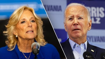 Biden stays away from campaigning as first lady makes a mark in crucial state.