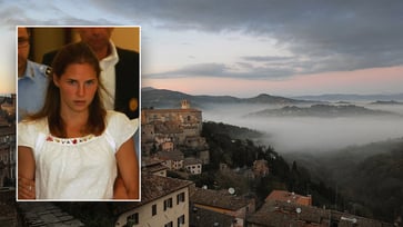 The filming of TV murder drama by Amanda Knox infuriates the Italian city.