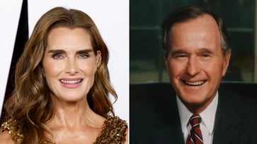 George HW Bush gave dating advice to Brooke Shields.