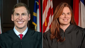 The NC Supreme Court election battle is being sent back to the state court by a federal judge.