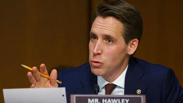 Mayorkas and Wray "absolutely" skipped Senate hearing due to Laken Riley verdict, Hawley calls for subpoenas.