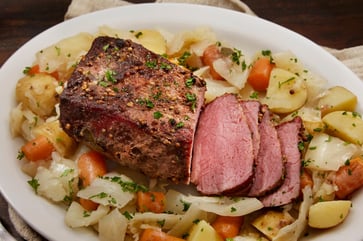 Some nutritious benefits can be obtained from consuming corned beef and cabbage on St. Patrick's Day.