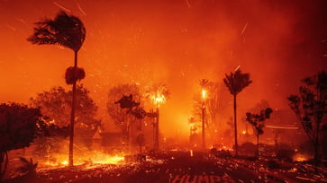 The NFL is keeping a close eye on the Los Angeles wildfires as the Rams prepare to host the Vikings in the Wild Card Round.