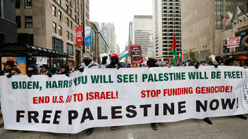 Protests against Israel occur on Black Friday during the International Day of Solidarity with the Palestinian People