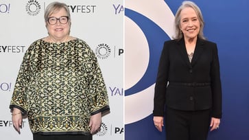 Kathy Bates reveals she has shed 100 pounds due to difficulty walking.