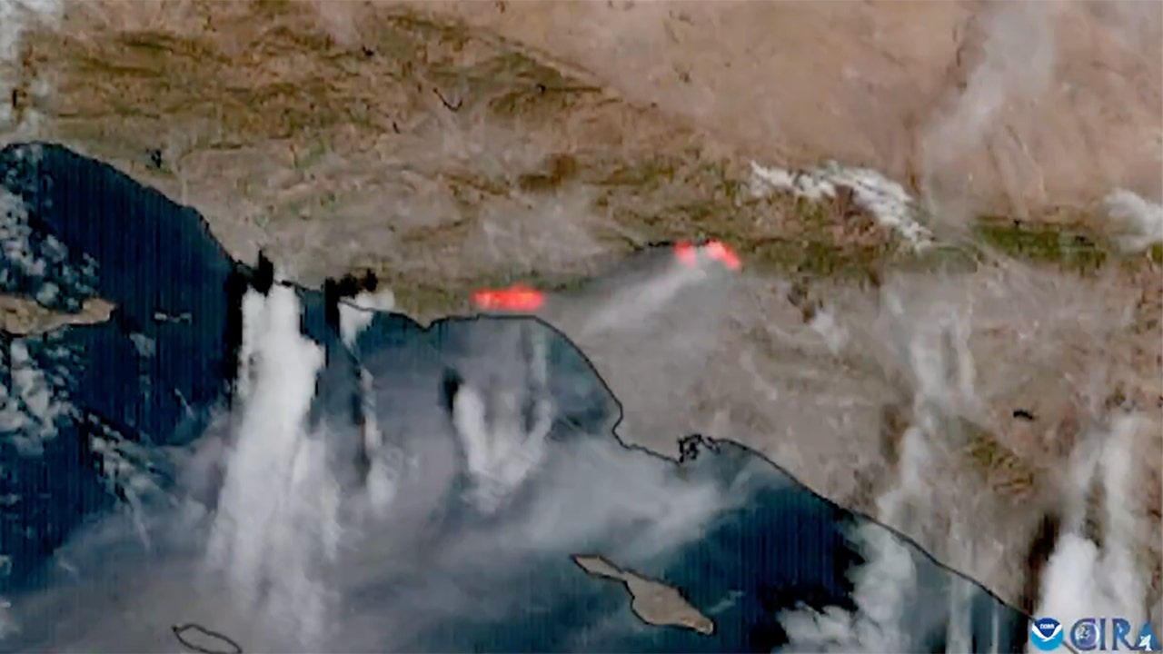 The deadly California wildfires are being monitored by space satellites.