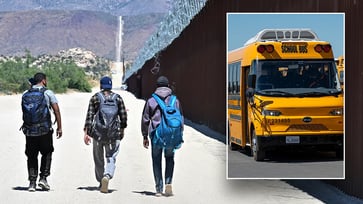 School buses in California targeted by migrant groups, says report.