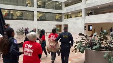 Protesters Arrested in Senate Office Building for Anti-Israel Demonstrations