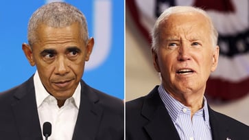 Obama remains mum on rumors he's secretly plotting to oust Biden from the 2024 presidential race.