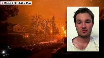 As wildfire ravaged her home, a California resident 'fought until we couldn't fight any longer'.