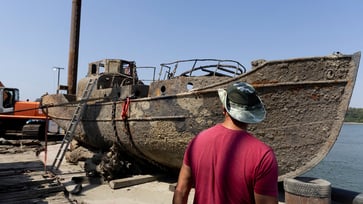 Sunken World War Two ships discovered in Serbia and Hungary on the Low Danube.