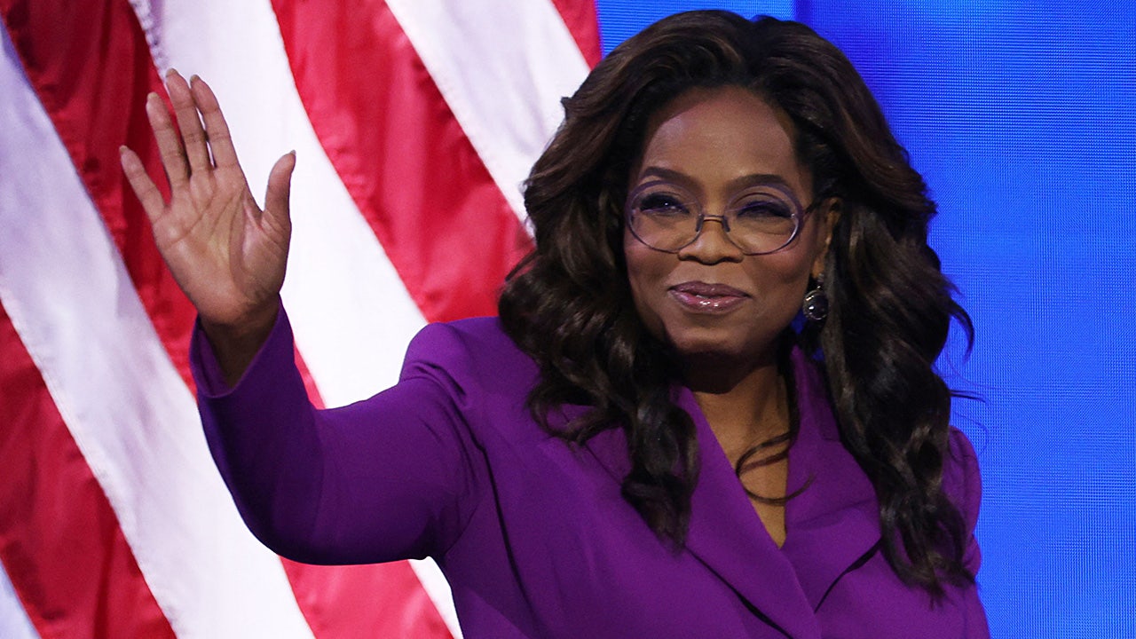 Oprah Winfrey delivers a scathing critique of a man she once considered running for office with during a surprise appearance at the DNC.