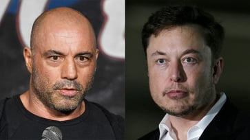 If Elon Musk buys MSNBC, Joe Rogan offers to take Rachel Maddow's job.