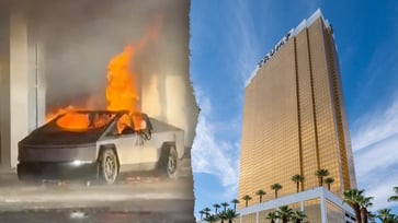 The Cybertruck that exploded at the Trump hotel in Las Vegas contained fuel containers and large firework mortars, according to police.