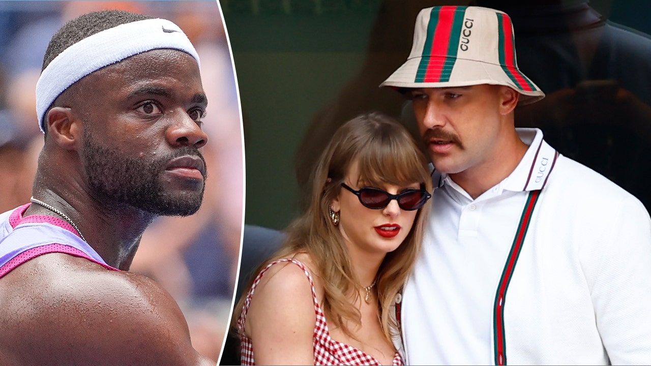 Tennis player Frances Tiafoe talks about his wild outings with Taylor Swift and Travis Kelce.