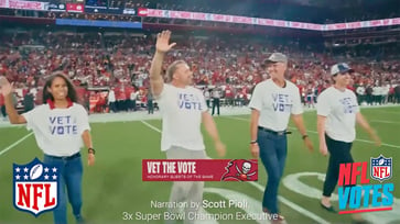 In preparation for Election Day, Vet the Vote releases a PSA featuring 'Monday Night Football' to pay tribute to poll workers and veterans.