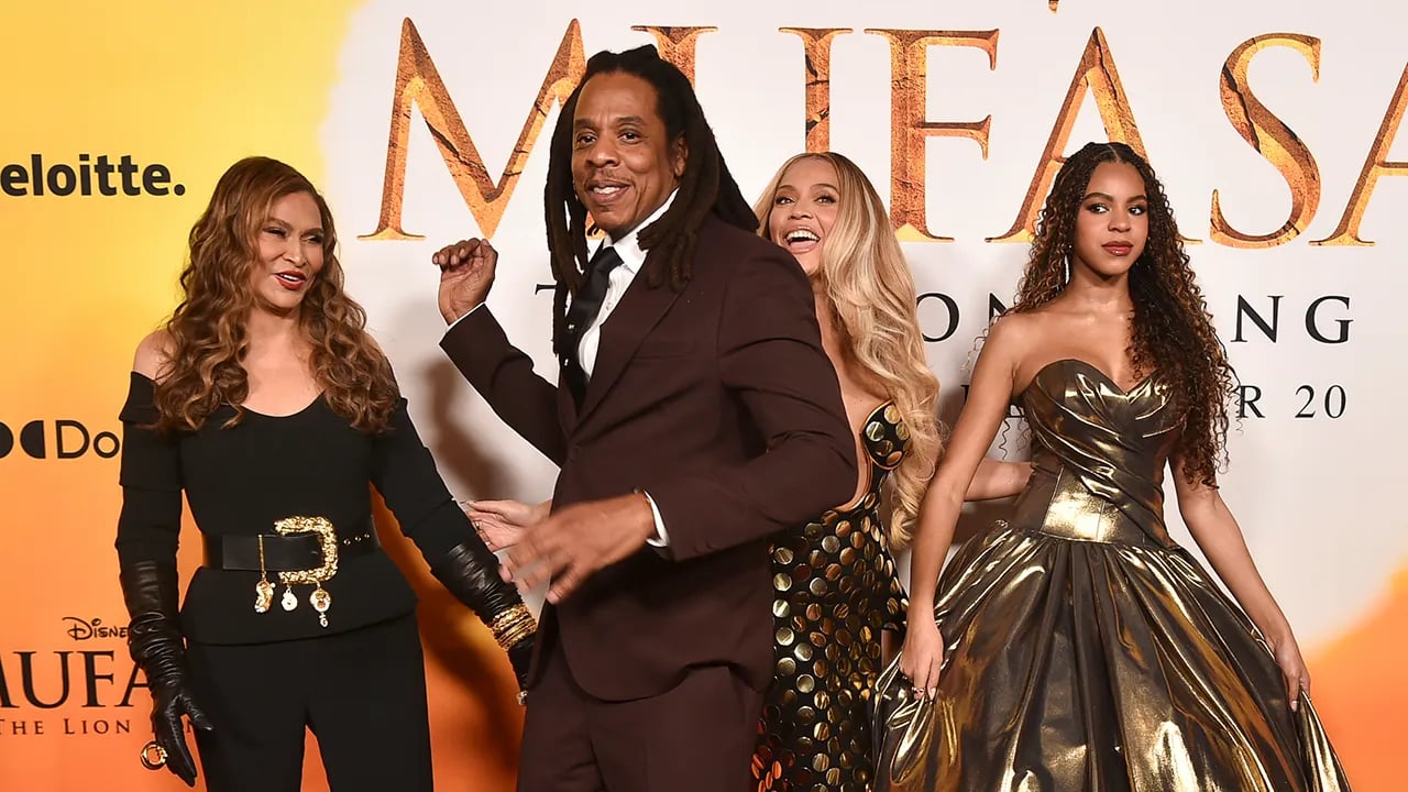 Jay-Z and Beyoncé attend 'Mufasa: The Lion King' premiere amidst rape allegations.